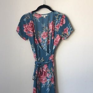 Billabong Floral Wrap Dress